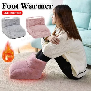 CozyNova – USB Electric Heated Foot Slippers | Plush, Thermostatic, Soft Winter Foot Warmer